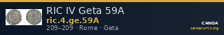 RIC IV Geta 59A — CANOA