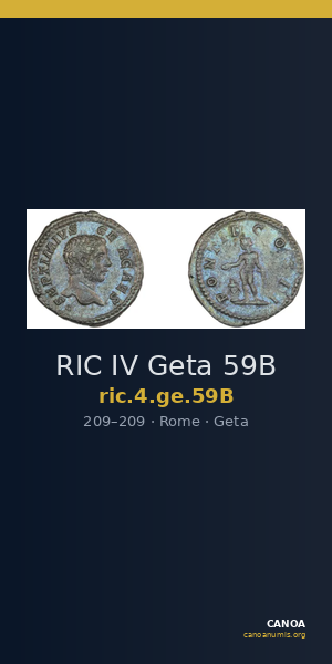 RIC IV Geta 59B — CANOA