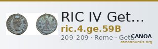 RIC IV Geta 59B — CANOA