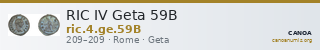 RIC IV Geta 59B — CANOA