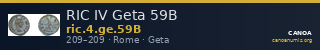 RIC IV Geta 59B — CANOA