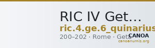 RIC IV Geta 6 (quinarius) — CANOA