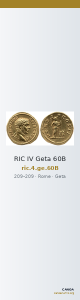 RIC IV Geta 60B — CANOA