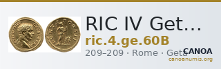 RIC IV Geta 60B — CANOA