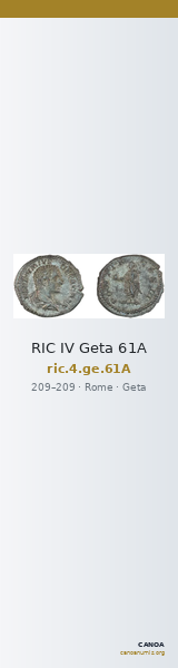 RIC IV Geta 61A — CANOA