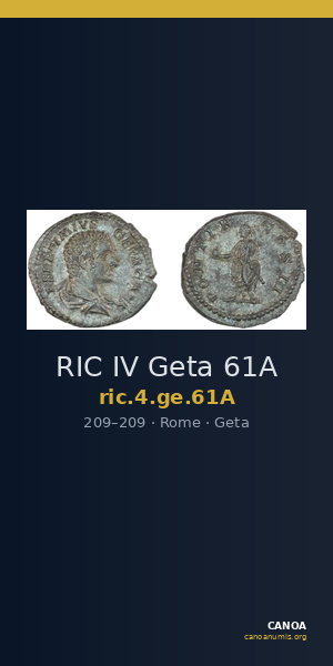 RIC IV Geta 61A — CANOA