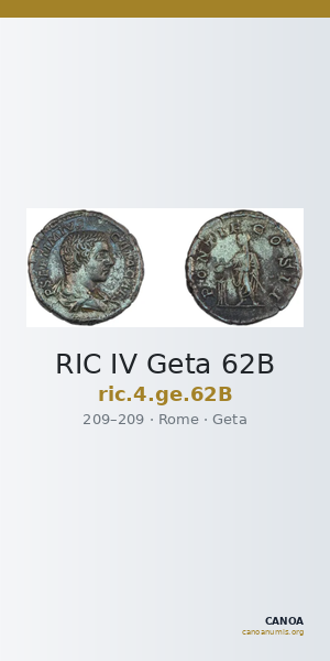 RIC IV Geta 62B — CANOA