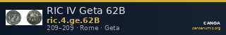 RIC IV Geta 62B — CANOA