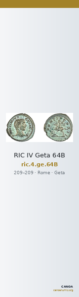 RIC IV Geta 64B — CANOA