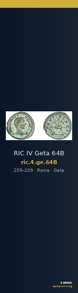 RIC IV Geta 64B — CANOA