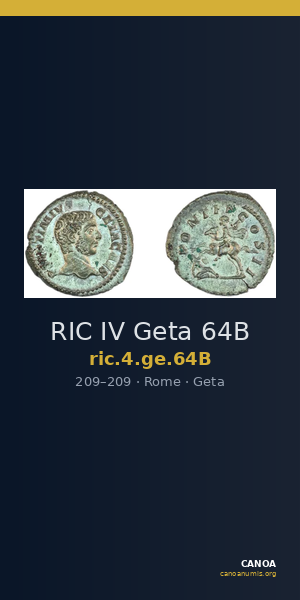 RIC IV Geta 64B — CANOA