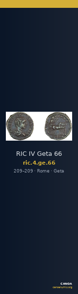 RIC IV Geta 66 — CANOA