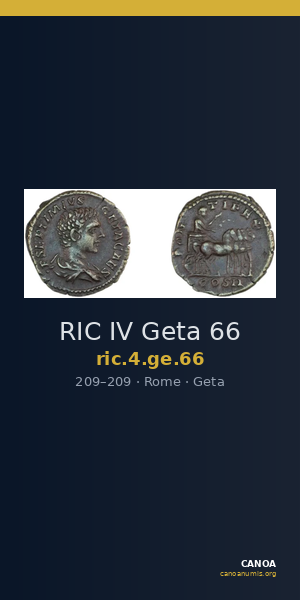 RIC IV Geta 66 — CANOA
