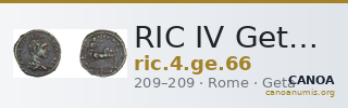 RIC IV Geta 66 — CANOA