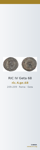 RIC IV Geta 68 — CANOA