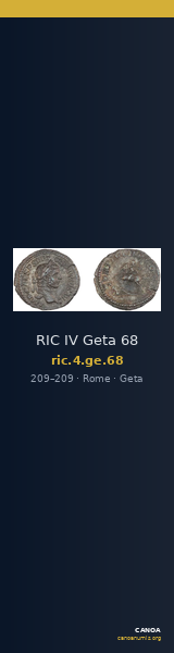 RIC IV Geta 68 — CANOA
