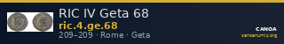 RIC IV Geta 68 — CANOA
