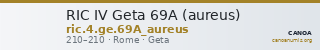 RIC IV Geta 69A (aureus) — CANOA
