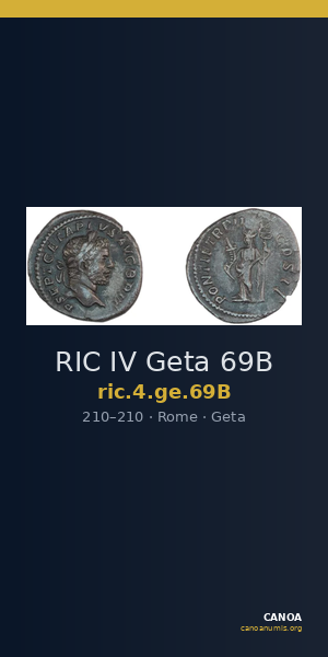 RIC IV Geta 69B — CANOA