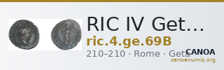 RIC IV Geta 69B — CANOA