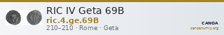 RIC IV Geta 69B — CANOA