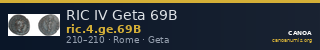 RIC IV Geta 69B — CANOA