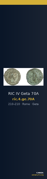RIC IV Geta 70A — CANOA
