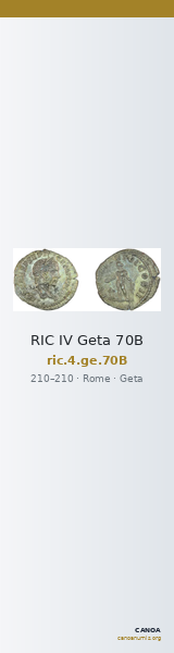 RIC IV Geta 70B — CANOA