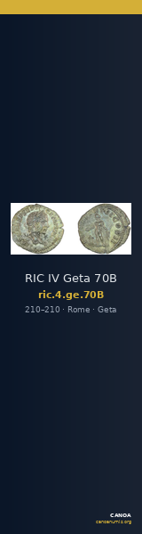 RIC IV Geta 70B — CANOA