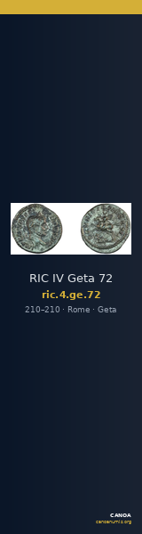RIC IV Geta 72 — CANOA