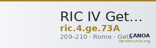 RIC IV Geta 73A — CANOA