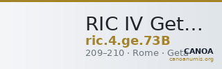 RIC IV Geta 73B — CANOA