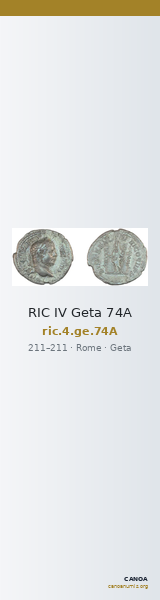 RIC IV Geta 74A — CANOA