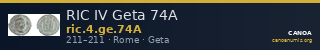 RIC IV Geta 74A — CANOA