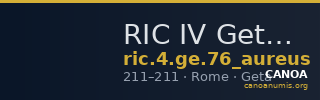 RIC IV Geta 76 (aureus) — CANOA