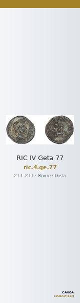 RIC IV Geta 77 — CANOA
