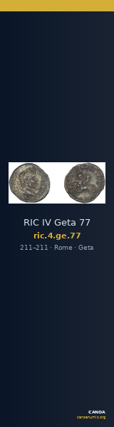 RIC IV Geta 77 — CANOA