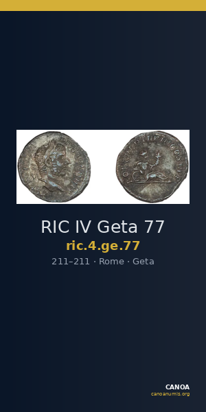 RIC IV Geta 77 — CANOA