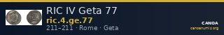 RIC IV Geta 77 — CANOA