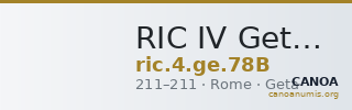 RIC IV Geta 78B — CANOA