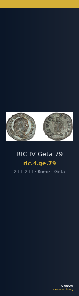 RIC IV Geta 79 — CANOA