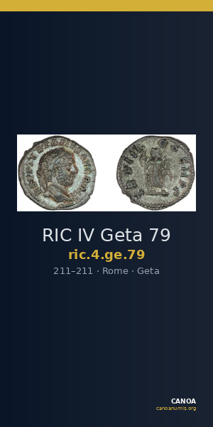 RIC IV Geta 79 — CANOA