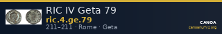 RIC IV Geta 79 — CANOA