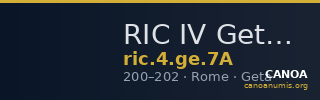 RIC IV Geta 7A — CANOA