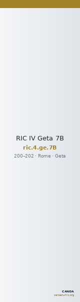 RIC IV Geta 7B — CANOA