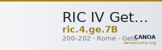 RIC IV Geta 7B — CANOA
