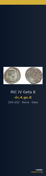 RIC IV Geta 8 — CANOA