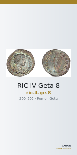 RIC IV Geta 8 — CANOA
