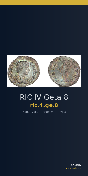 RIC IV Geta 8 — CANOA
