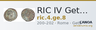 RIC IV Geta 8 — CANOA
